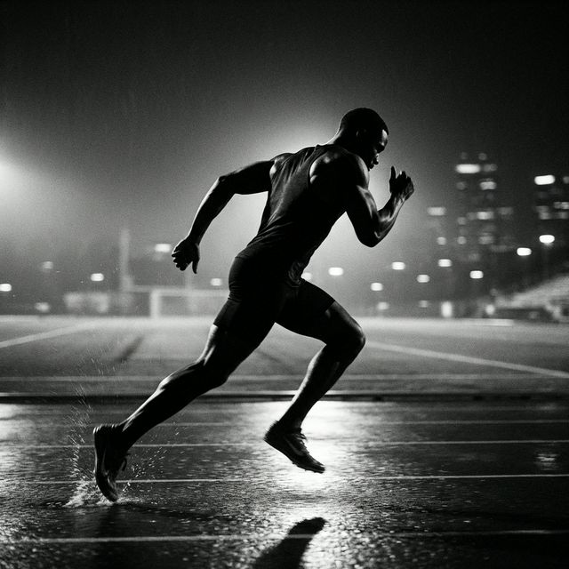 Runner in the dark
